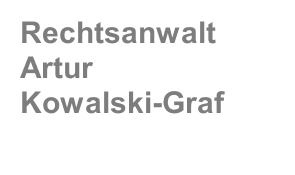 Rechtsanwalt Artur Kowalski-Graf